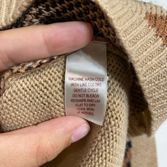 Belle Du Jour Leopard Print High Low Hem Sweater Sz M - Picture 7 of 12